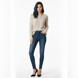 Rock & Republic Blush Sweater with Button Accents